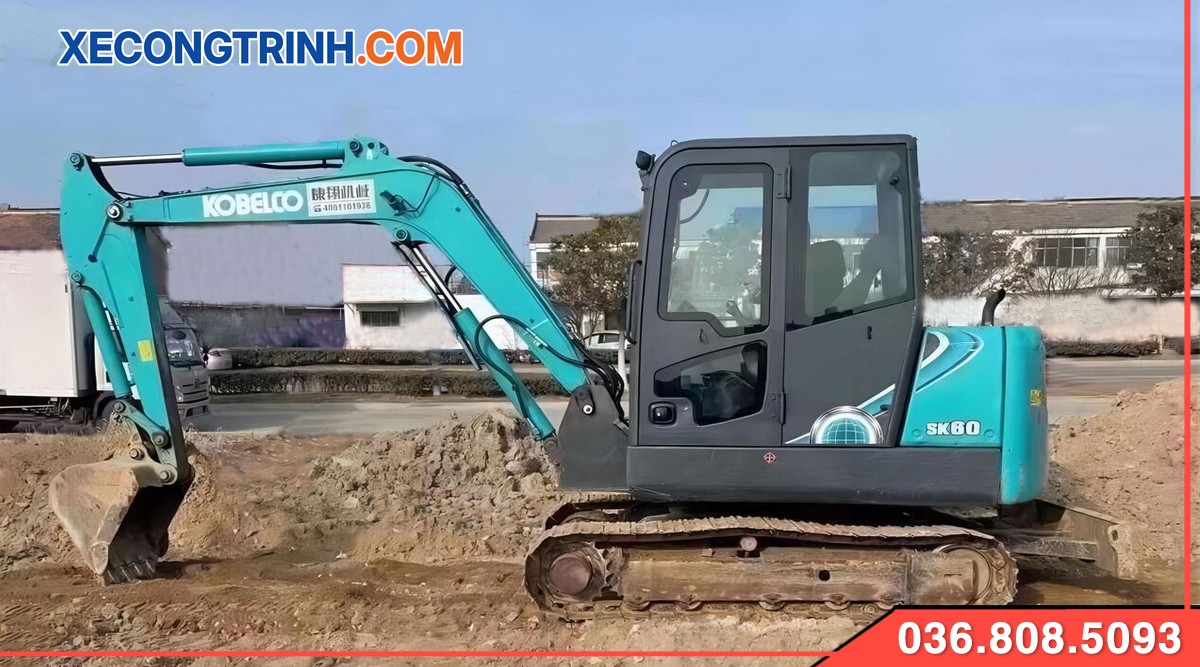 Máy xúc đào Kobelco SK60 cũ
