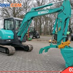 Máy xúc đào Kobelco SK60 gắn gầu kẹp