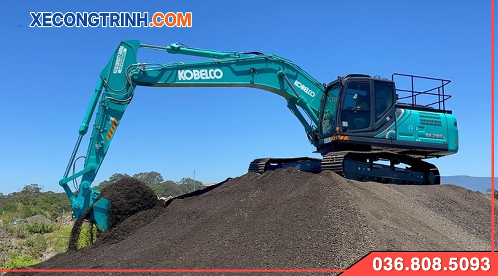 May xuc dao Kobelco sk200 moi 1