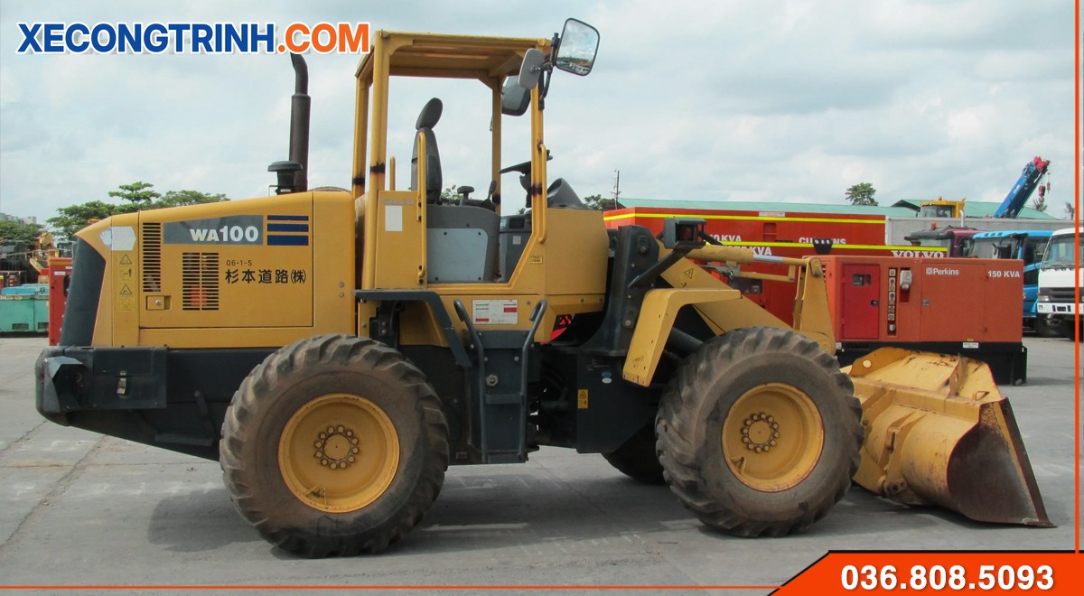 Máy xúc lật Komatsu WA100 cũ