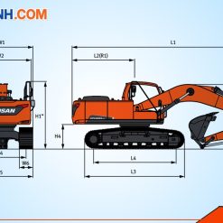 Thông số kỹ thuật máy xúc đào Doosan 220
