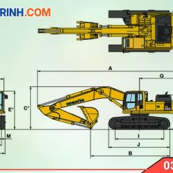 Thông số kỹ thuật máy xúc đào PC450