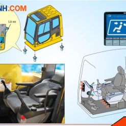 Tien nghi tren may xuc Komatsu 200 8