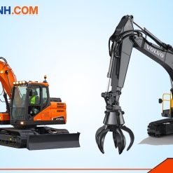 Xe cuốc 05 Hitachi và Volvo 140