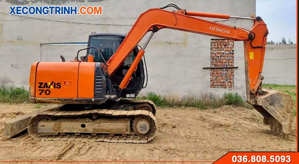 Xe máy xúc Hitachi 70 cũ giá tốt