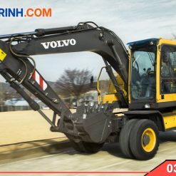 máy xúc Volvo 145 bánh lốp mới